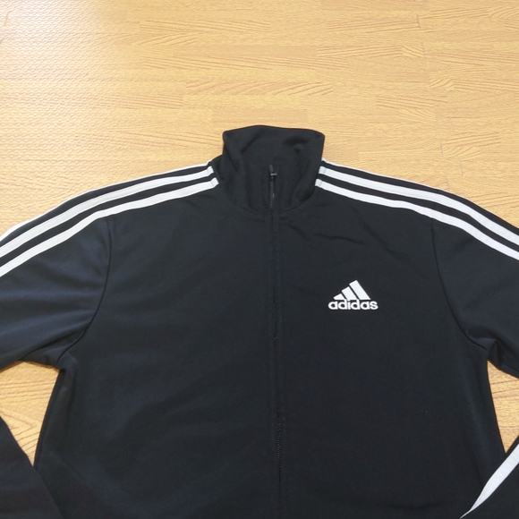 Adidas Primegreen Tracksuit Jacket Men's Black 34/36 Small Full Zip Firebird - Picture 2 of 15